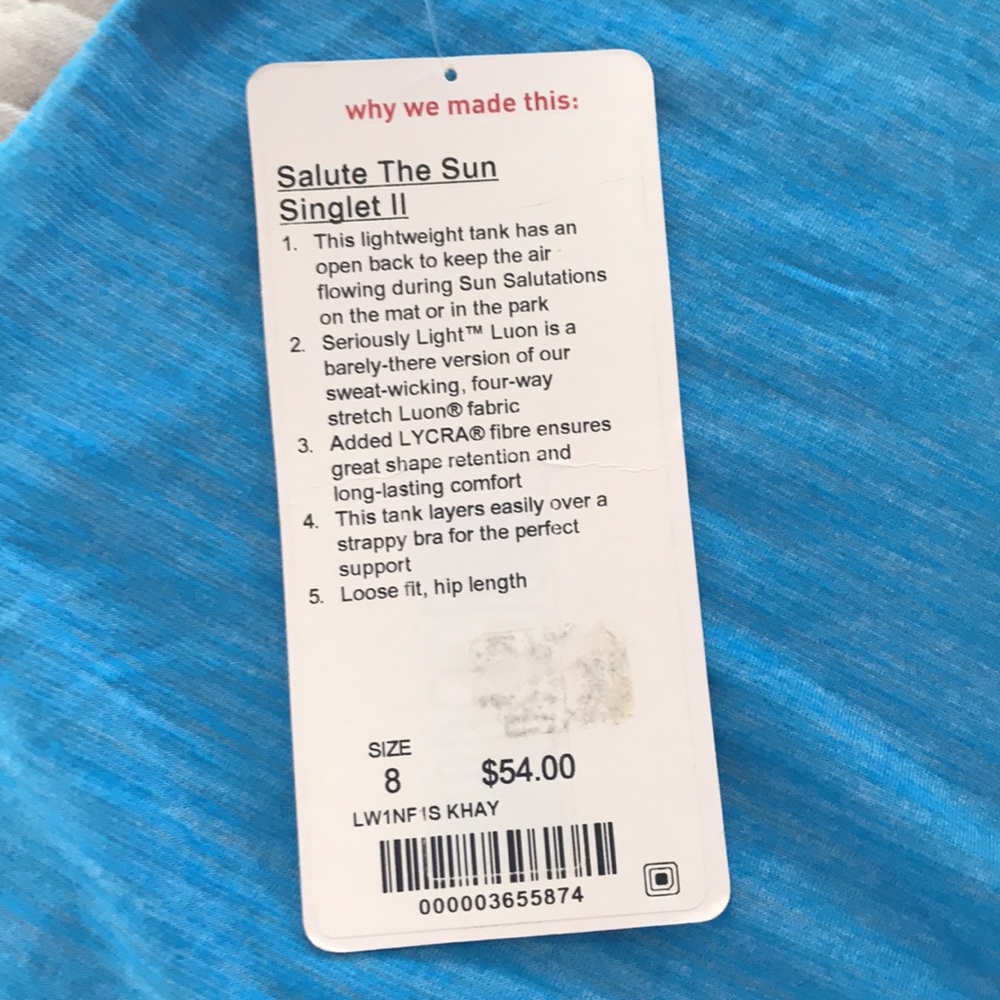 Lululemon Tank - Picture 5 of 5